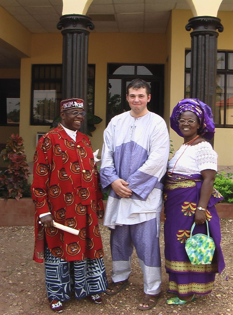 D Mark Agostinelli in Nigeria where he learned African Drumming from the Igbo and Yuroba - Master Drummer and Author D Mark Agostinelli