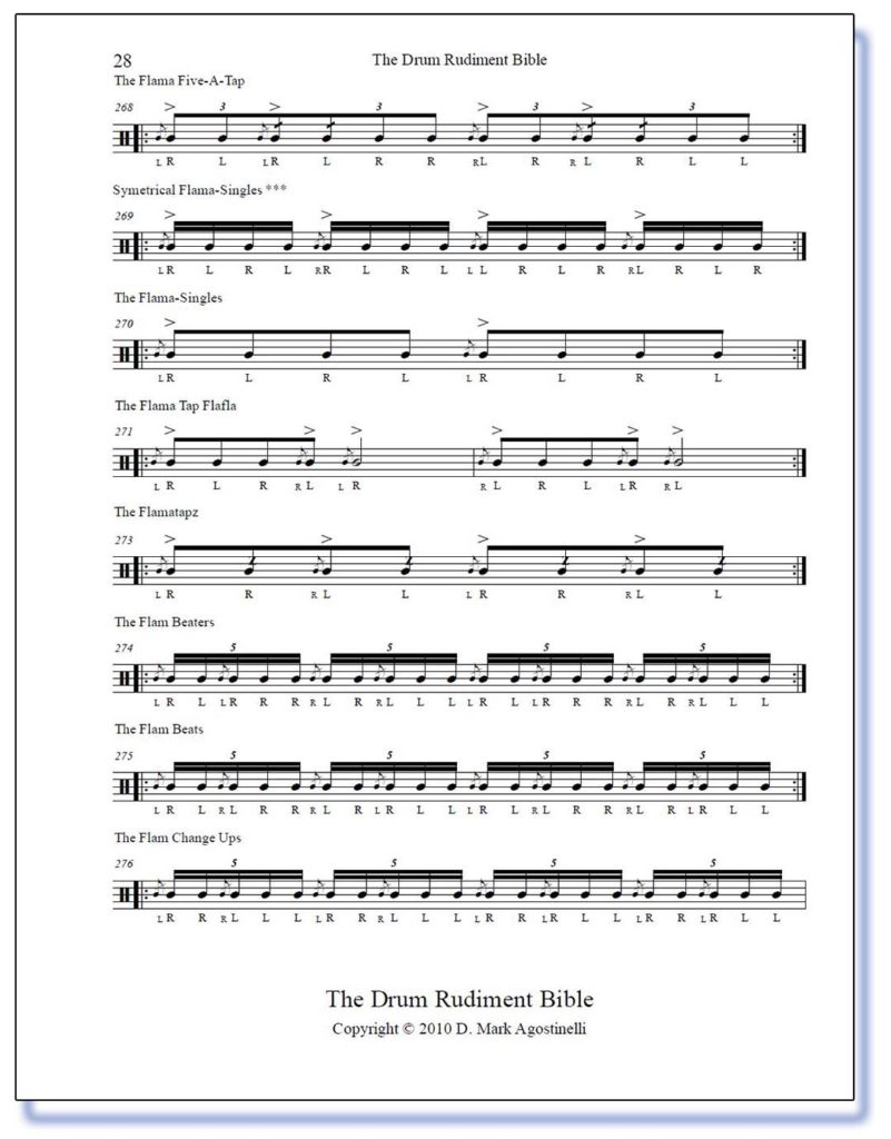 Inside - The Drum Rudiment Bible by D Mark Agostinelli