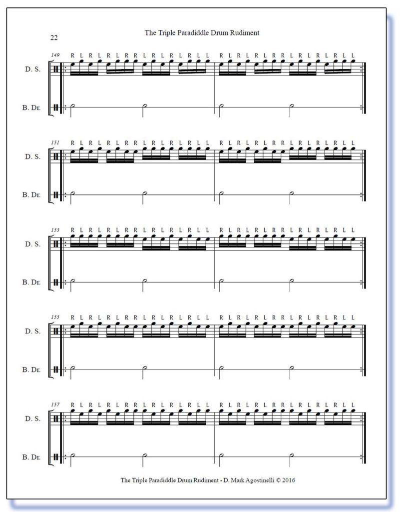 Inside - The Triple Paradiddle Drum Rudiment book by D Mark Agostinelli