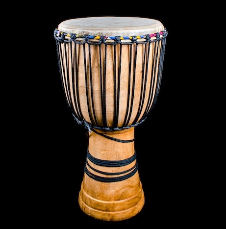 Djembe - African Drum used for playing during rituals - One of many different tyoes of African Drums 